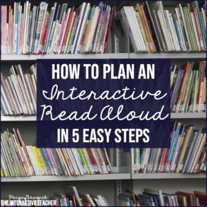 how to plan an interactive read aloud