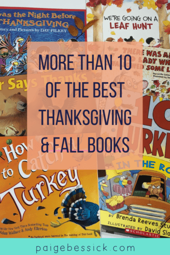 thanksgiving and fall books pin